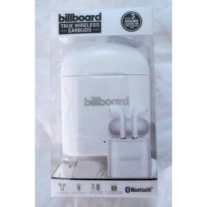 NEW Billboard Wireless Bluetooth Earbuds Headphones w/Hands Free Microphone